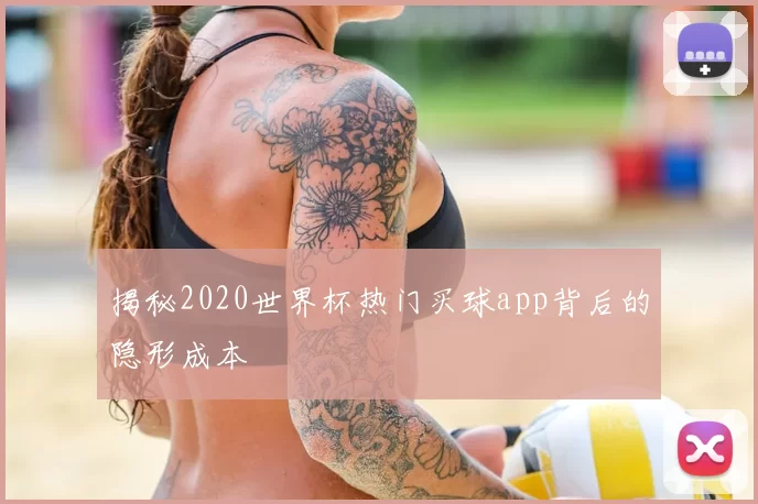 揭秘2020世界杯热门买球app背后的隐形成本