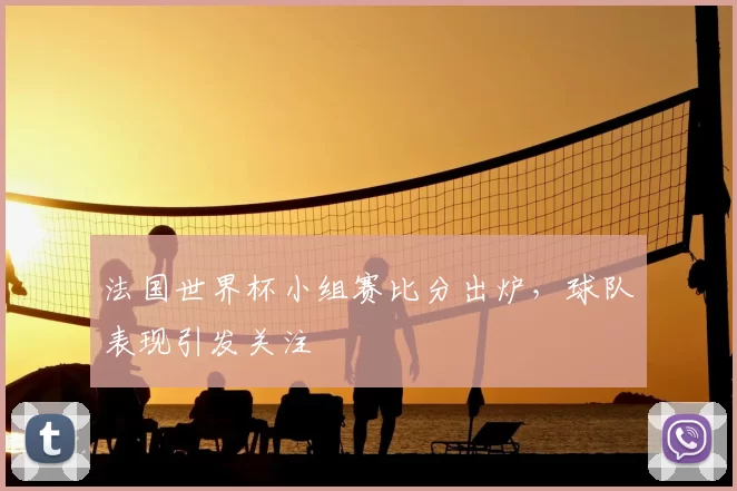 法国世界杯小组赛比分出炉，球队表现引发关注