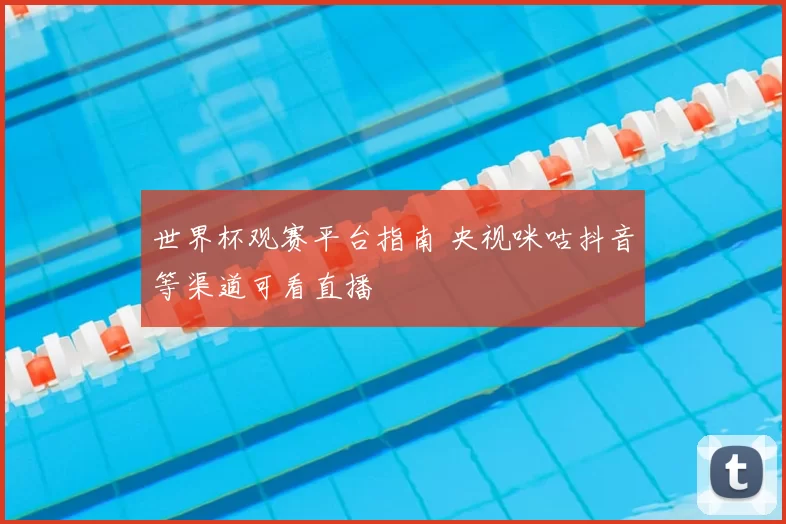 世界杯观赛平台指南 央视咪咕抖音等渠道可看直播
