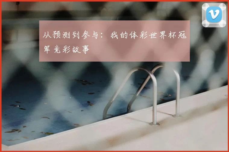 从预测到参与:我的体彩世界杯冠军竞彩故事