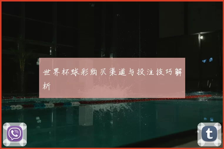 世界杯球彩购买渠道与投注技巧解析